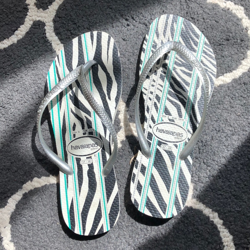 HAVAIANAS | Slim Flip Flops Silver